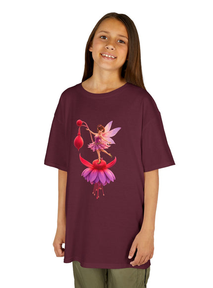 "Fuchsia Fairy" Kids Heavy Cotton Tee