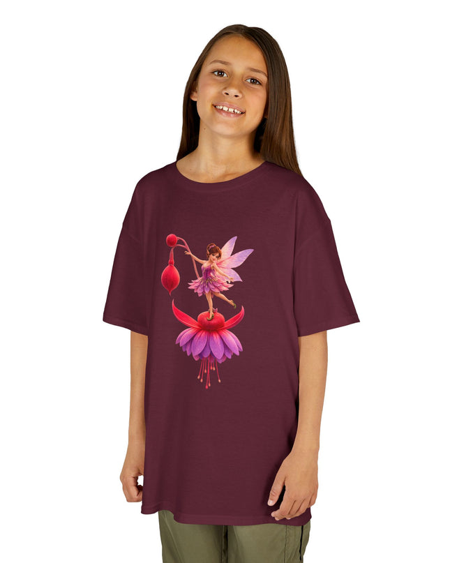 "Fuchsia Fairy" Kids Heavy Cotton Tee
