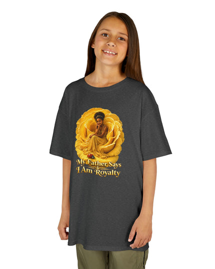 "My Father Says I am Royalty" Kids Heavy Cotton Tee