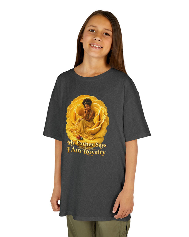 "My Father Says I am Royalty" Kids Heavy Cotton Tee