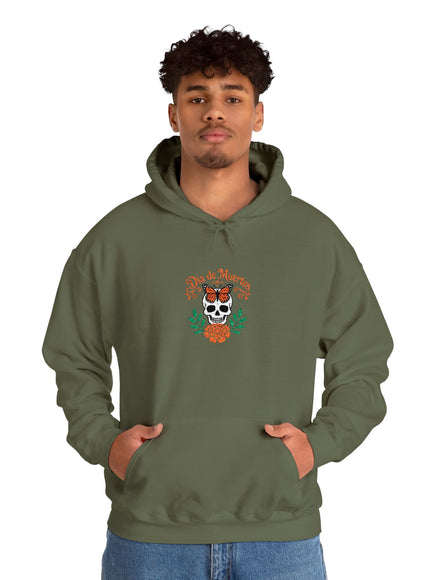 "Día de Muertos" Unisex Heavy Blend Hooded Embroidered Sweatshirt