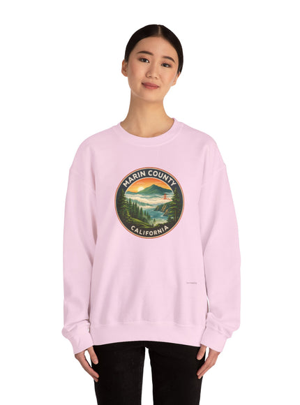 "Marin County, Above the Fog - no text" Unisex Heavy Blend Crewneck Sweatshirt