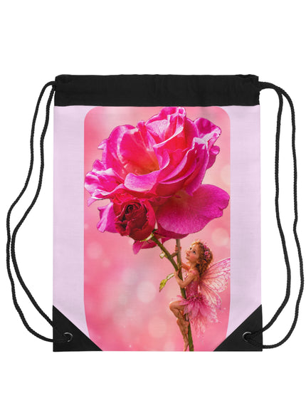 "Fairy Rose" Drawstring Bag