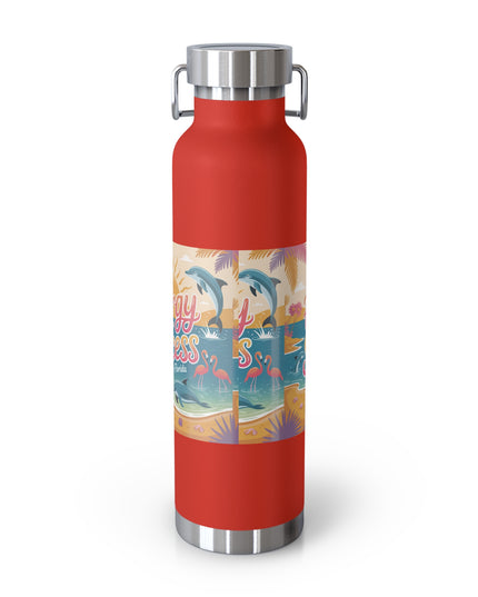 "February in Florida, Energy for Success" Copper Vacuum Insulated Bottle, 22oz