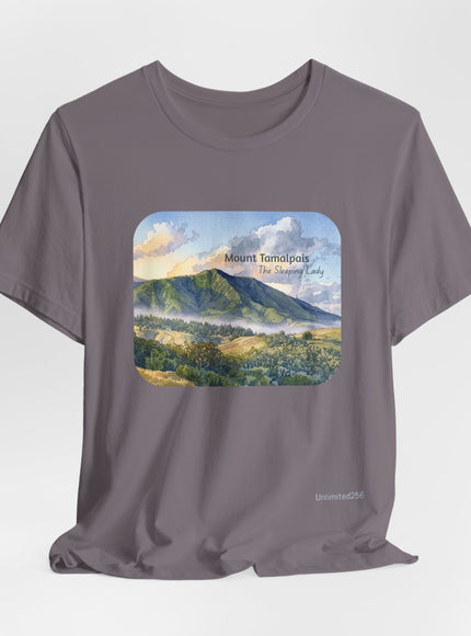 "Mount Tamalpais, the Sleeping Lady" Unisex Jersey Short Sleeve Tee