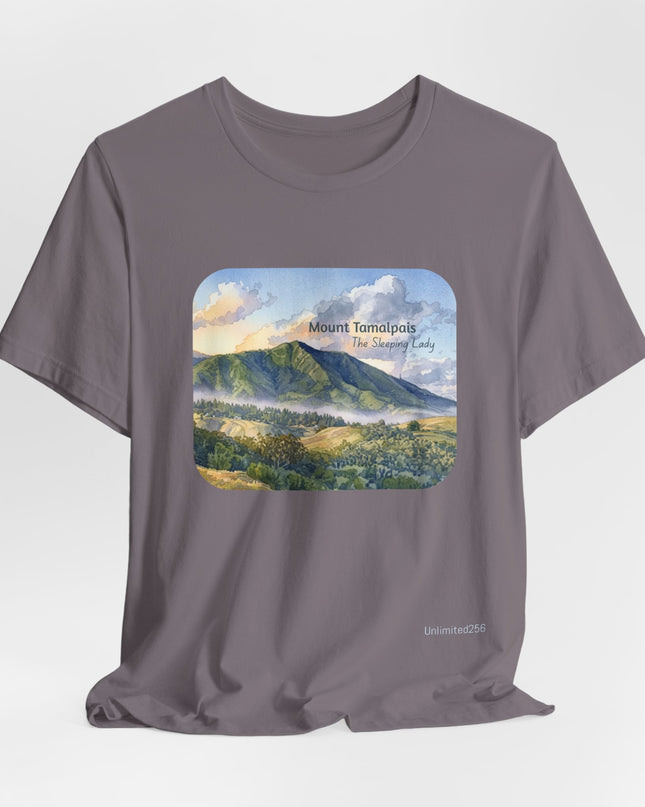 "Mount Tamalpais, the Sleeping Lady" Unisex Jersey Short Sleeve Tee