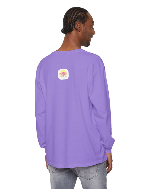 "Happy Valentine's Day" Unisex Garment-dyed Long Sleeve T-Shirt
