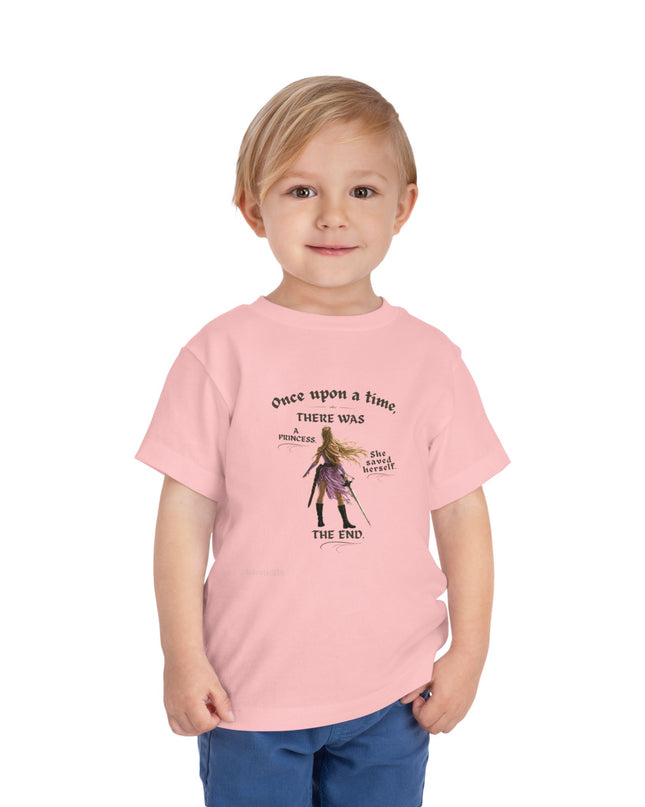 "She Saved Herself" Toddler Short Sleeve Tee