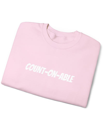 "Count-on-able" Unisex Embroidered Sweatshirt