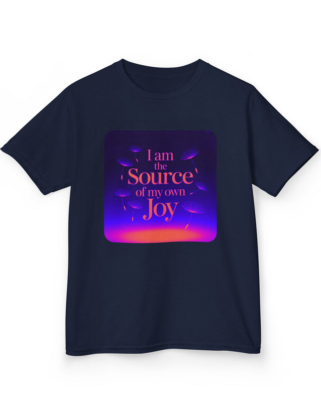 "I Am the Source of my Own Joy" Kids Heavy Cotton Tee
