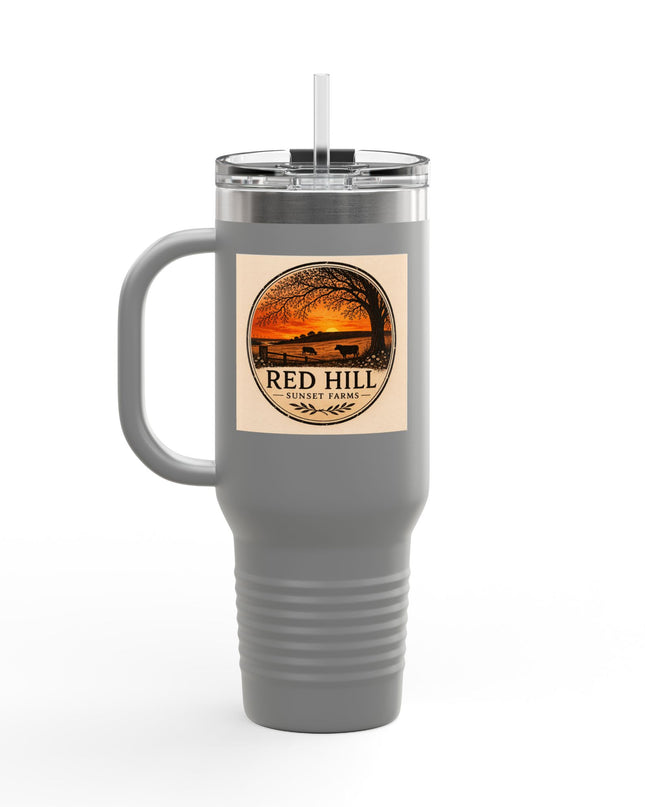 "Red Hill Sunset Farms" Insulated Travel Mug, 40oz