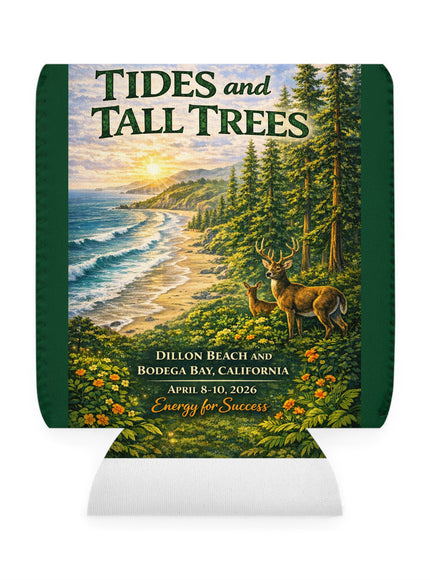"Tides and Tall Trees" Can Cooler Sleeve