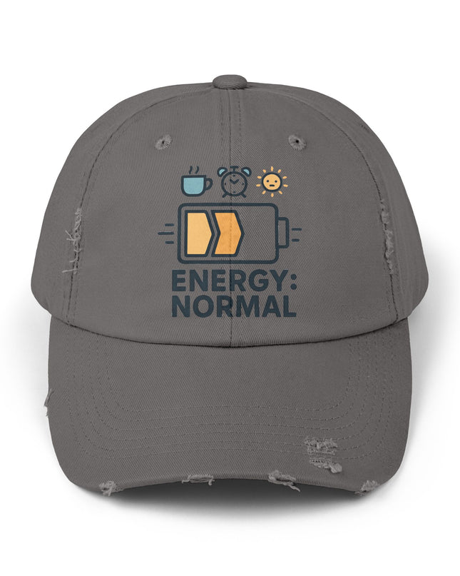 "Energy normal" Unisex Distressed Cap