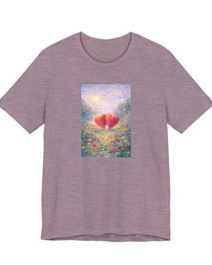 "Valentine's Day - Monet Style" Unisex Jersey Short Sleeve Tee