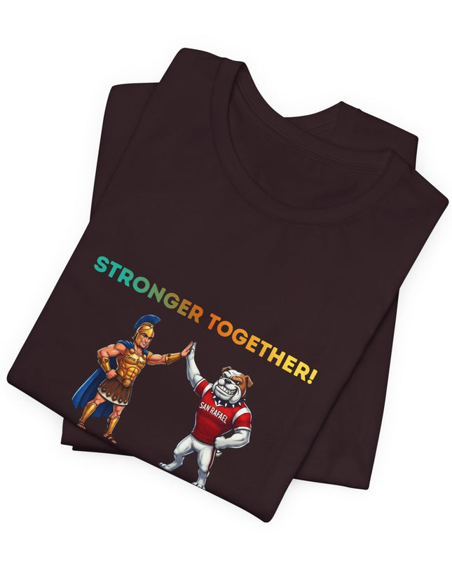 "Stronger Together SR and TL Mascots" Unisex Jersey Short Sleeve Tee