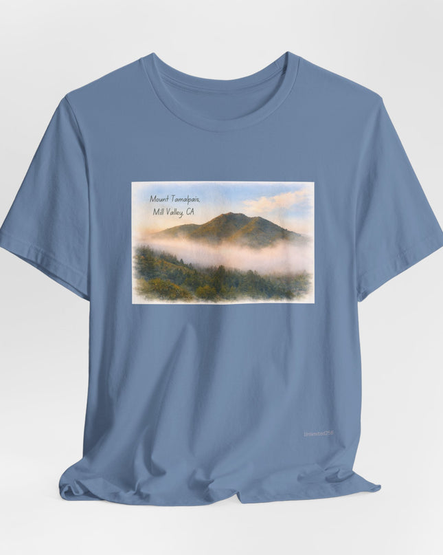 "Mount Tamalpais, Mill Valley, California" Unisex Jersey Short Sleeve Tee