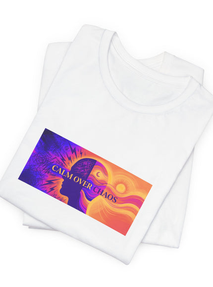 "Calm Over Chaos- Vivid" Unisex Jersey Short Sleeve Tee