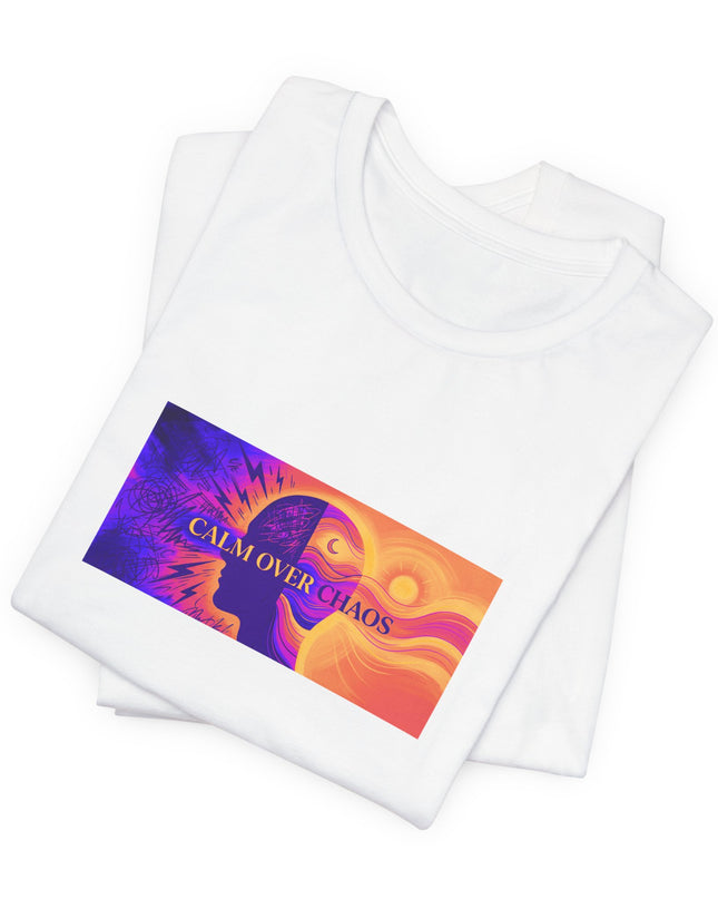 "Calm Over Chaos- Vivid" Unisex Jersey Short Sleeve Tee