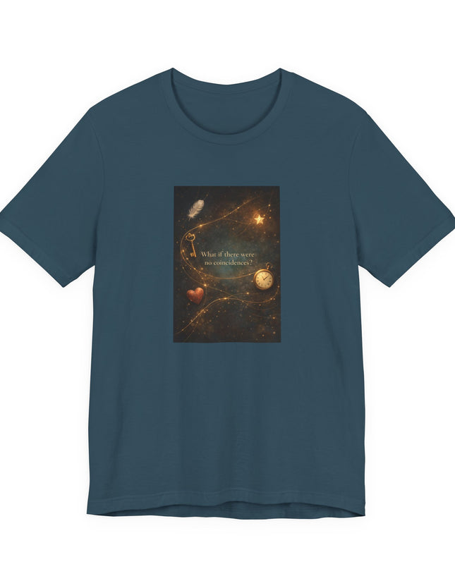 "What If There Were No Coincidences?" Unisex Jersey Short Sleeve Tee