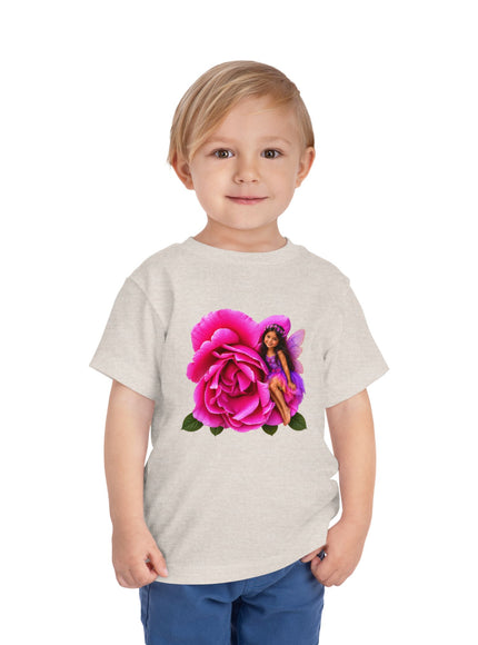 "Rose Fairy" Toddler Short Sleeve Tee