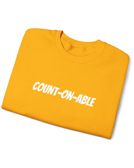 "Count-on-able" Unisex Embroidered Sweatshirt