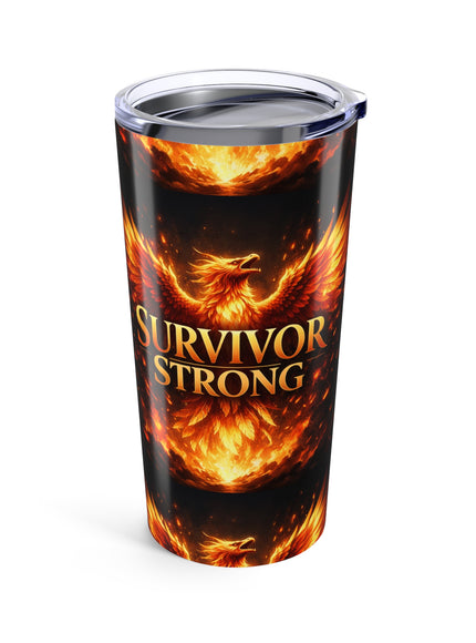 "Survivor Strong" Tumbler 20oz