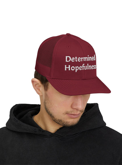 "Determined Helpfulness" Snapback Trucker Cap