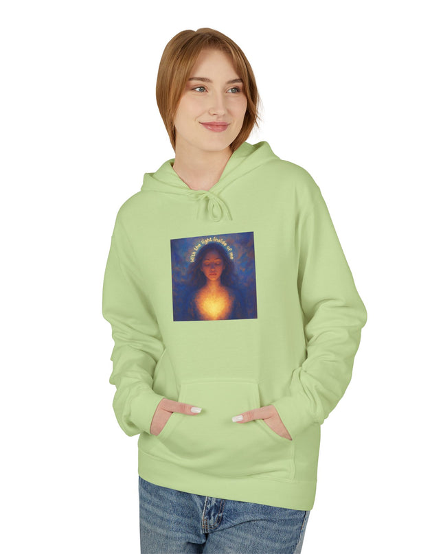 "With the Light Inside of Me" Unisex Midweight Softstyle Fleece Hoodie