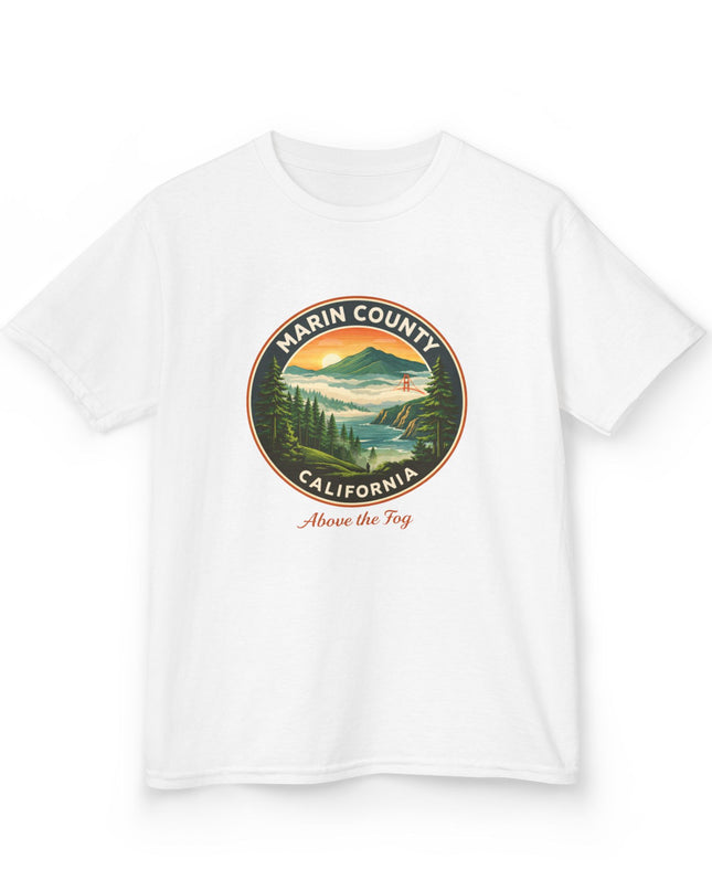 "Marin County, Above the Fog" Kids Heavy Cotton Tee
