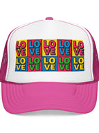 Hot Pink/ White/ Hot Pink / One size