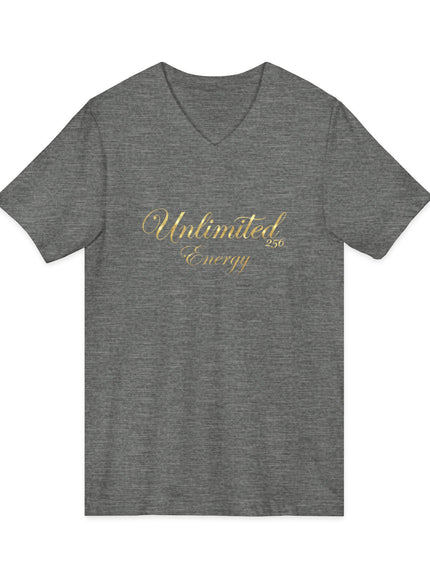 "Unlimited 256 Energy" Unisex Jersey Short Sleeve V-Neck Tee