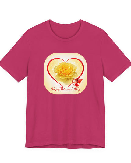 "Happy Valentine's Day" Unisex Jersey Short Sleeve Tee