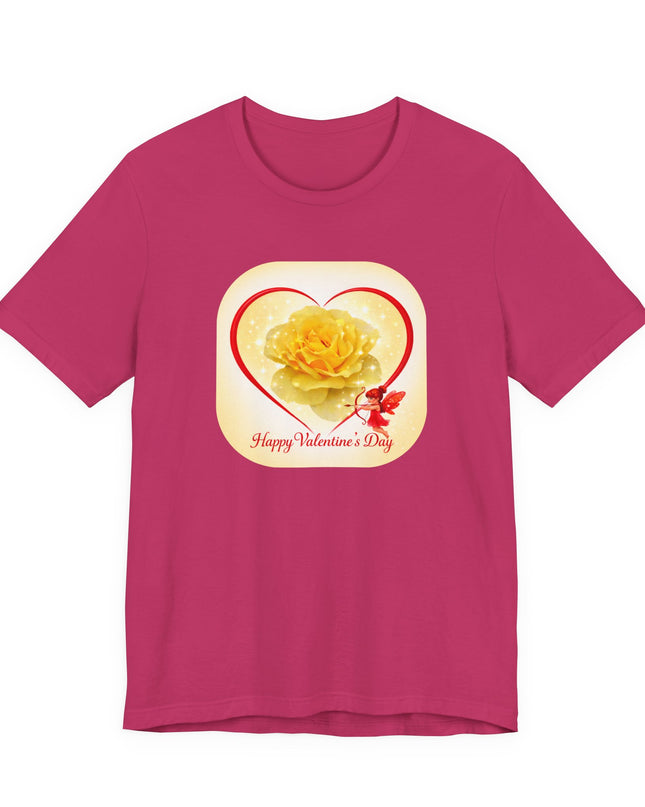 "Happy Valentine's Day" Unisex Jersey Short Sleeve Tee