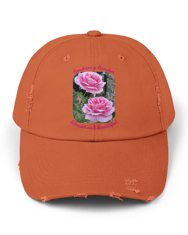 "Blessed and Beautiful" Unisex Distressed Cap