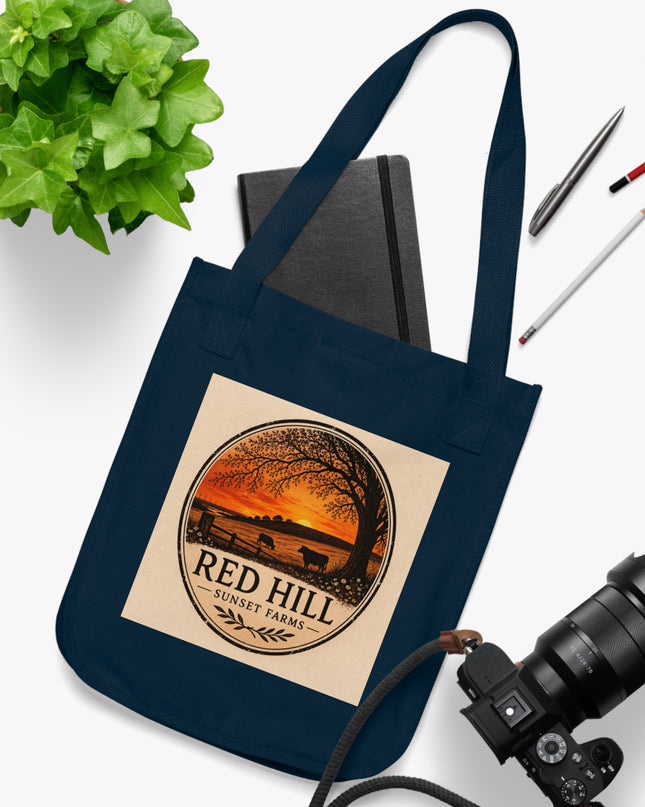 "Red Hill Sunset Farms Organic Canvas Tote Bag