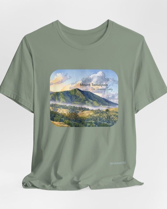 "Mount Tamalpais, the Sleeping Lady" Unisex Jersey Short Sleeve Tee