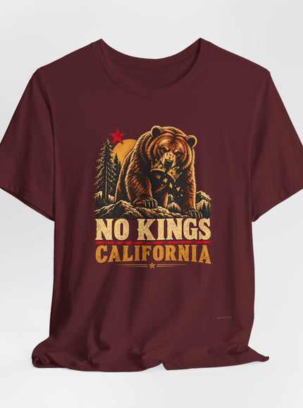 "No Kings California" Unisex Jersey Short Sleeve Tee