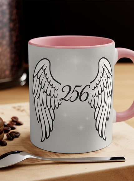 "Celestial Angel Wings 256" Accent Mug