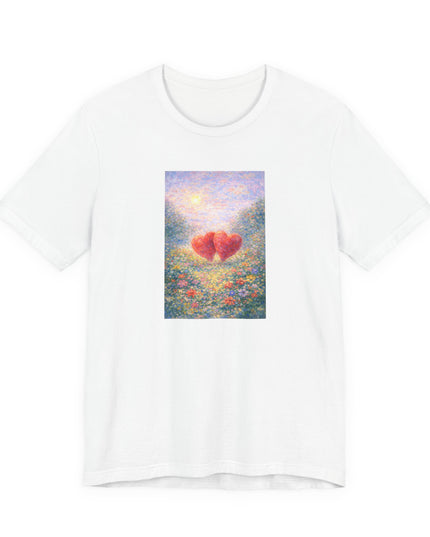 "Valentine's Day - Monet Style" Unisex Jersey Short Sleeve Tee