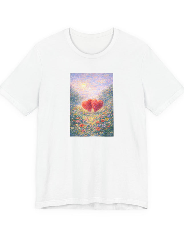 "Valentine's Day - Monet Style" Unisex Jersey Short Sleeve Tee