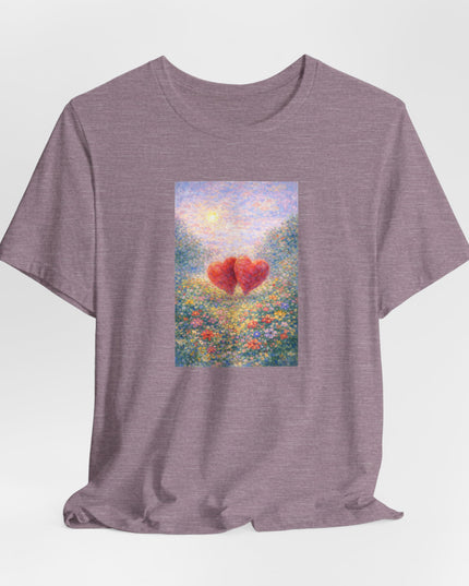 "Valentine's Day - Monet Style" Unisex Jersey Short Sleeve Tee