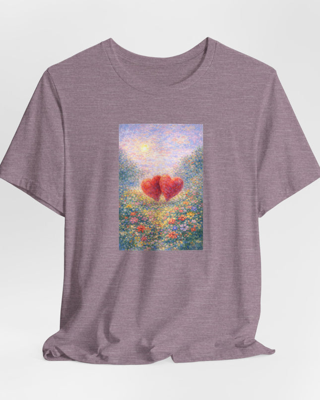 "Valentine's Day - Monet Style" Unisex Jersey Short Sleeve Tee