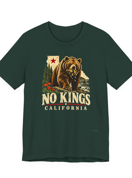"No Kings California" Unisex Jersey Short Sleeve Tee