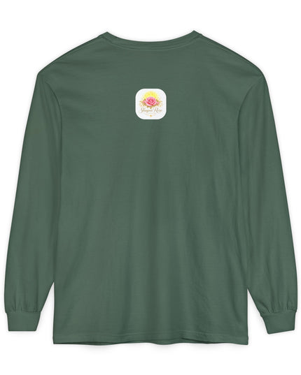 "Blessed and Beautiful" Unisex Garment-dyed Long Sleeve T-Shirt