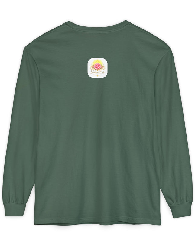 "Blessed and Beautiful" Unisex Garment-dyed Long Sleeve T-Shirt