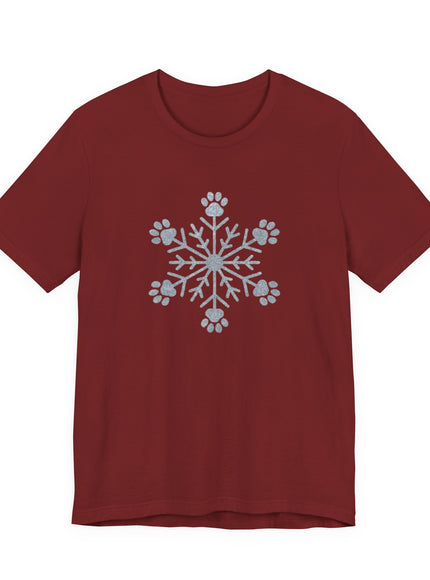 "Snowflake with paws" Unisex Jersey Short Sleeve Tee