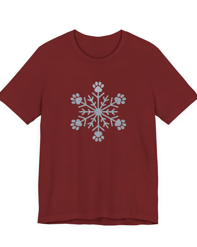 "Snowflake with paws" Unisex Jersey Short Sleeve Tee