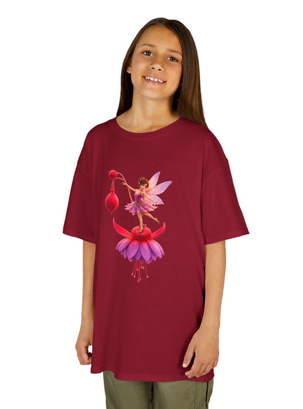 "Fuchsia Fairy" Kids Heavy Cotton Tee