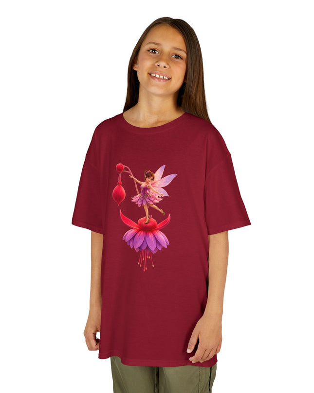 "Fuchsia Fairy" Kids Heavy Cotton Tee