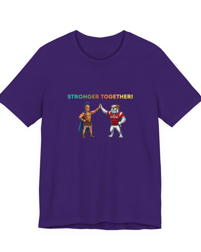 "Stronger Together SR and TL Mascots" Unisex Jersey Short Sleeve Tee